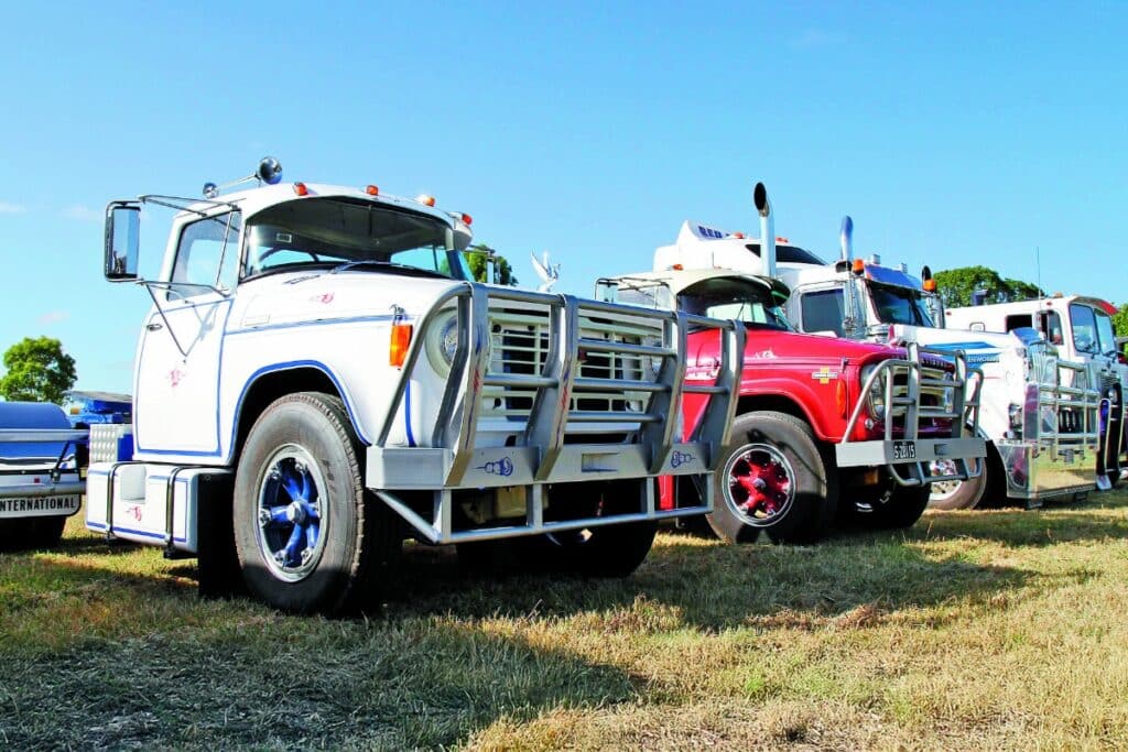 Retro rigs roll up in small town Allora