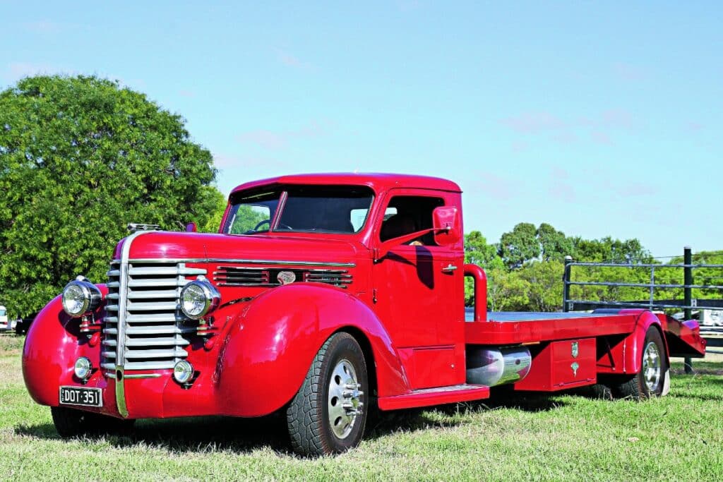 Retro rigs roll up in small town Allora